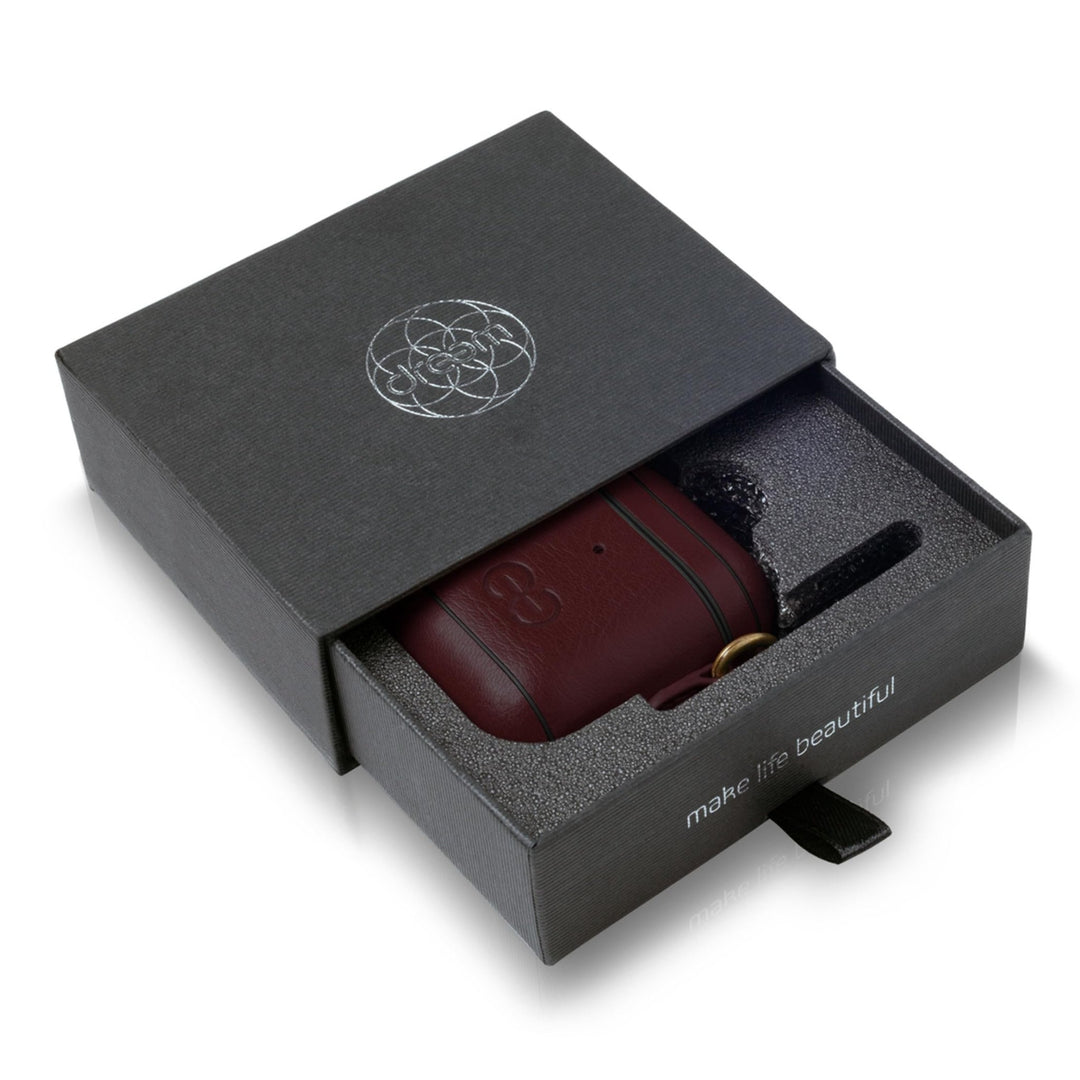 Dreem Luxe Vegan AirPods Case & Keychain - Coffee - DOKUTRONIX