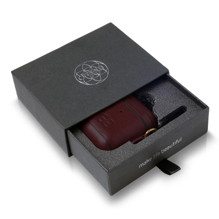 Dreem Luxe Vegan AirPods Case & Keychain - Coffee - DOKUTRONIX