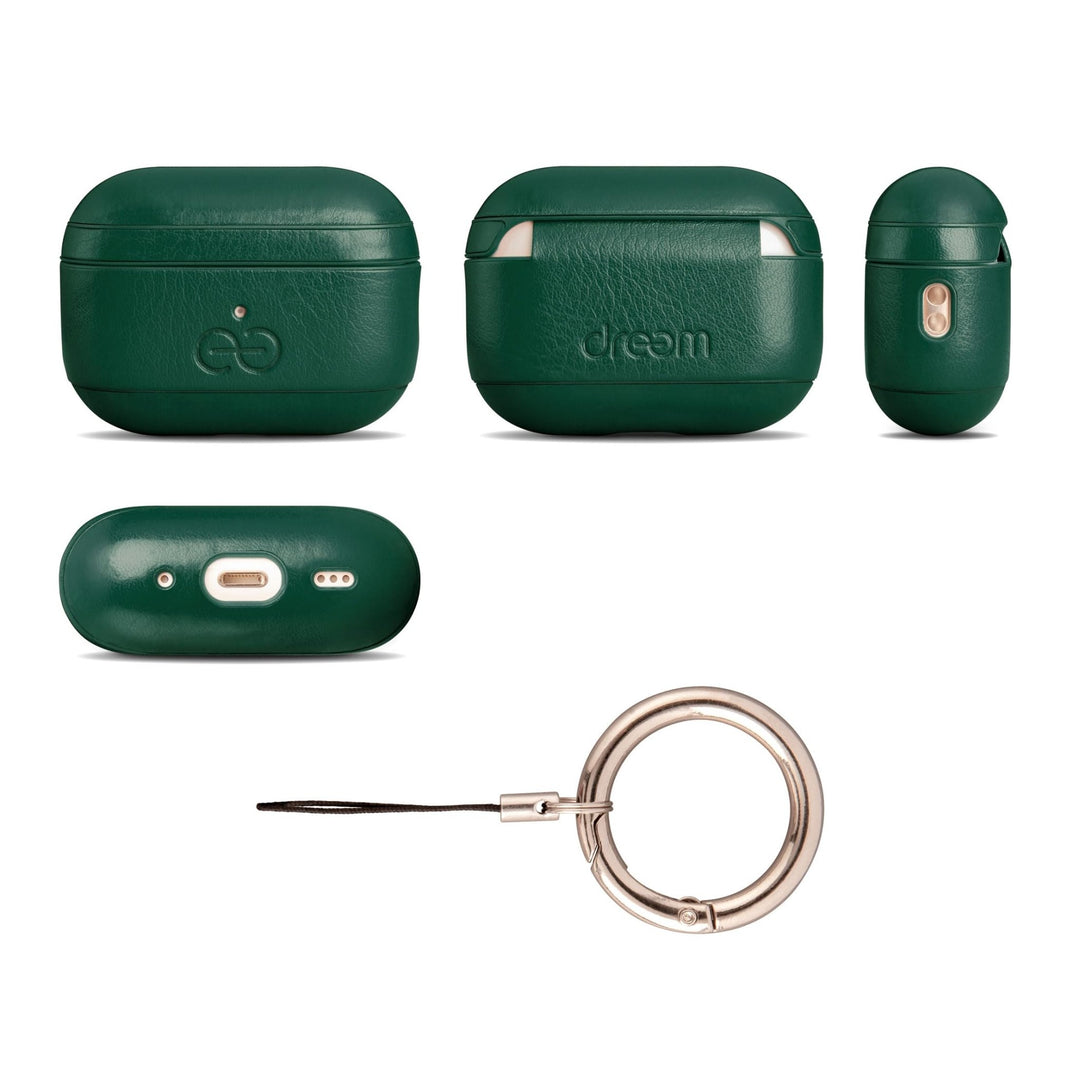 Dreem Luxe Vegan AirPods Case & Keychain - Coffee - DOKUTRONIX