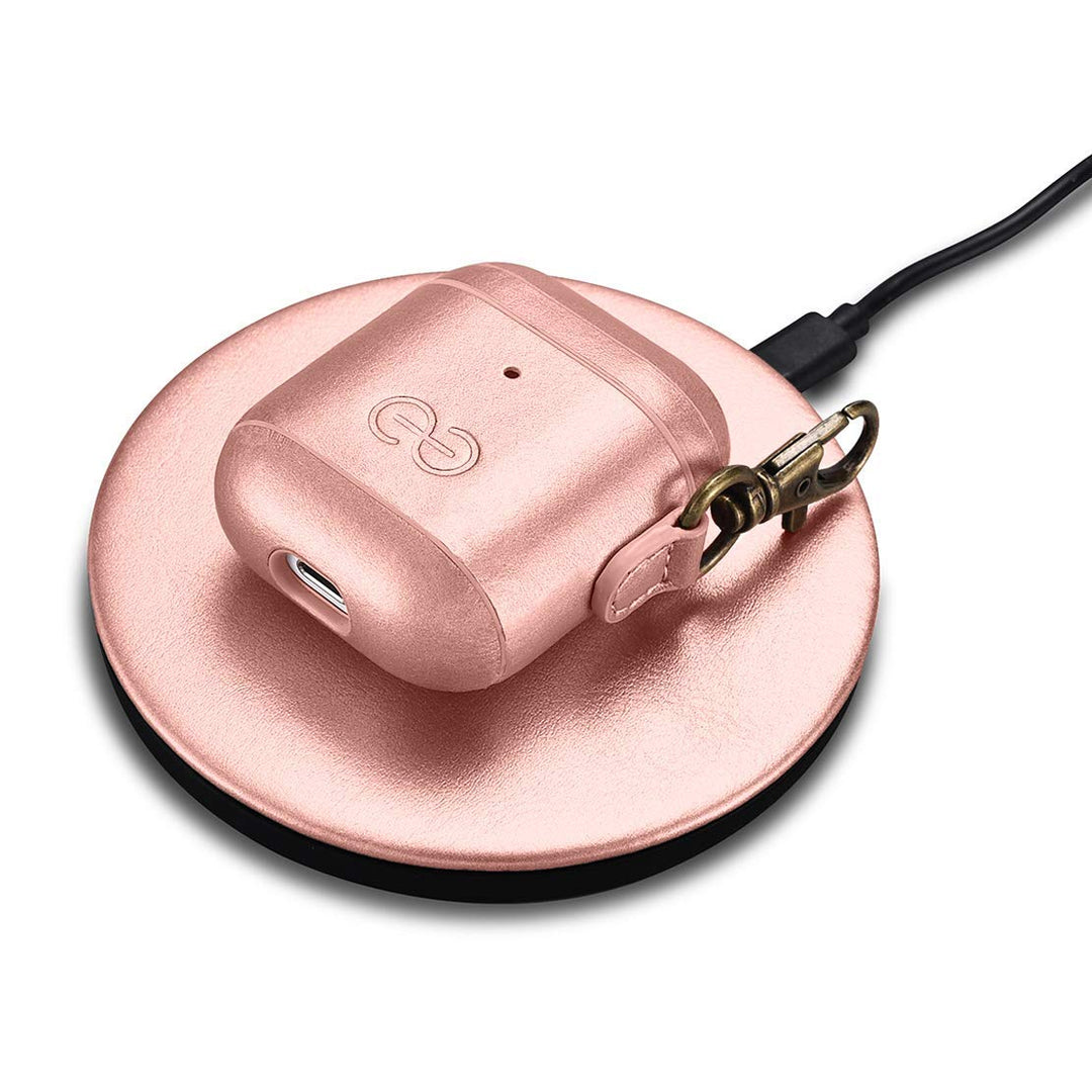 Dreem Luxe Vegan AirPods Case & Keychain - Coffee - DOKUTRONIX