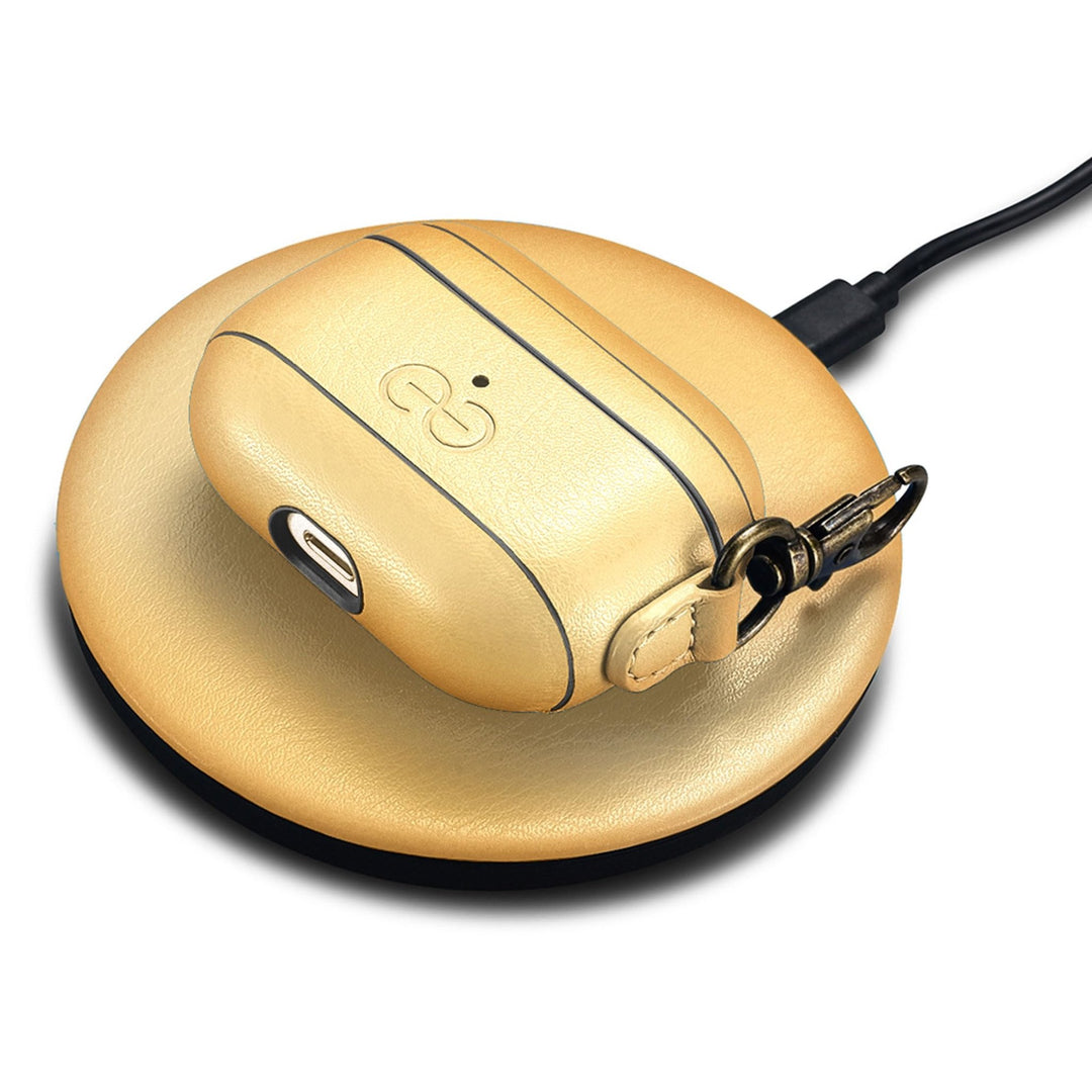 Dreem Luxe Vegan AirPods Case & Keychain - Coffee - DOKUTRONIX