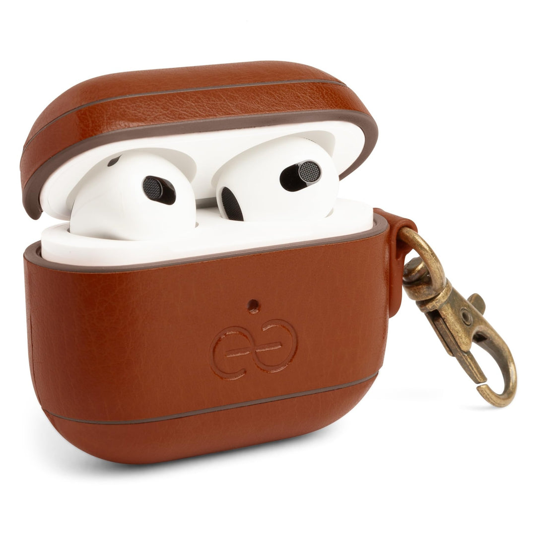 Dreem Luxe Vegan AirPods Case & Keychain - Coffee - DOKUTRONIX