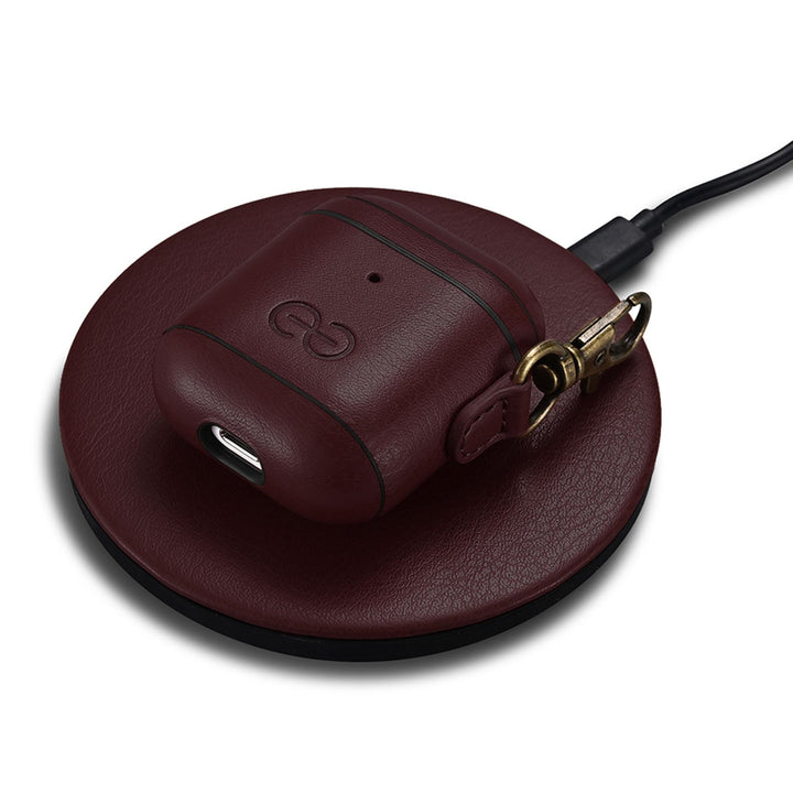 Dreem Luxe Vegan AirPods Case & Keychain - Coffee - DOKUTRONIX