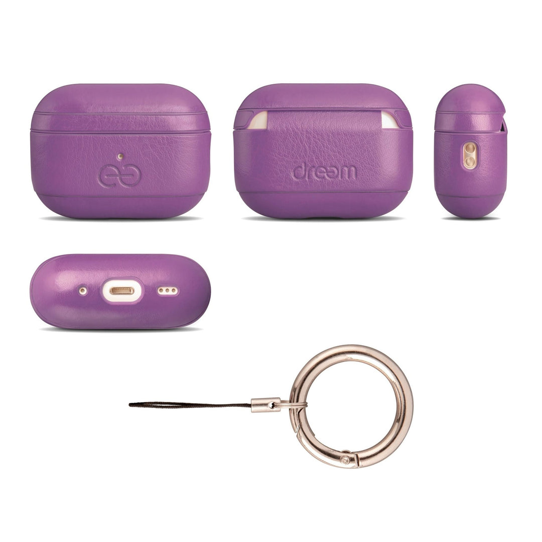 Dreem Luxe Vegan AirPods Case & Keychain - Coffee - DOKUTRONIX