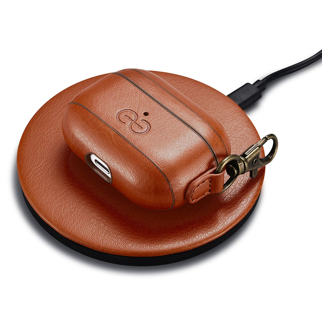 Dreem Luxe Vegan AirPods Case & Keychain - Coffee - DOKUTRONIX