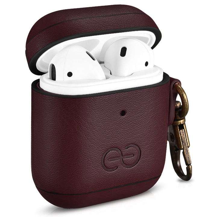 Dreem Luxe Vegan AirPods Case & Keychain - Coffee - DOKUTRONIX