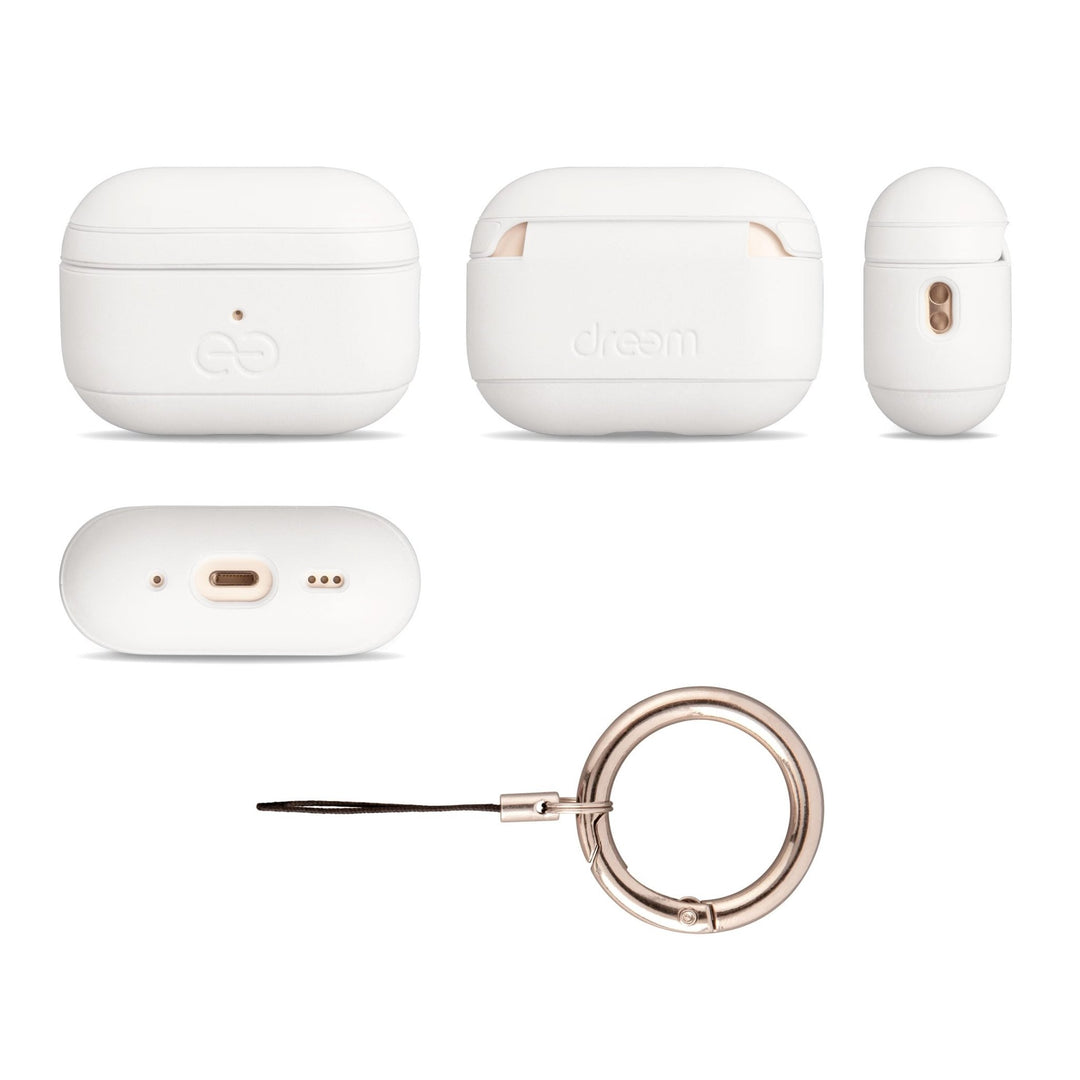 Dreem Luxe Vegan AirPods Case & Keychain - Coffee - DOKUTRONIX