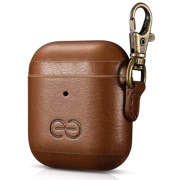 Dreem Luxe Vegan AirPods Case & Keychain - Coffee - DOKUTRONIX