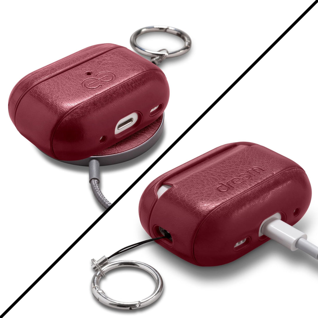 Dreem Luxe Vegan AirPods Case & Keychain - Coffee - DOKUTRONIX