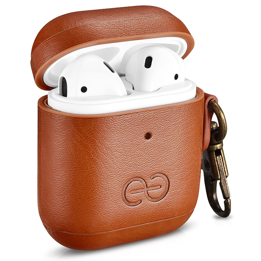 Dreem Luxe Vegan AirPods Case & Keychain - Coffee - DOKUTRONIX