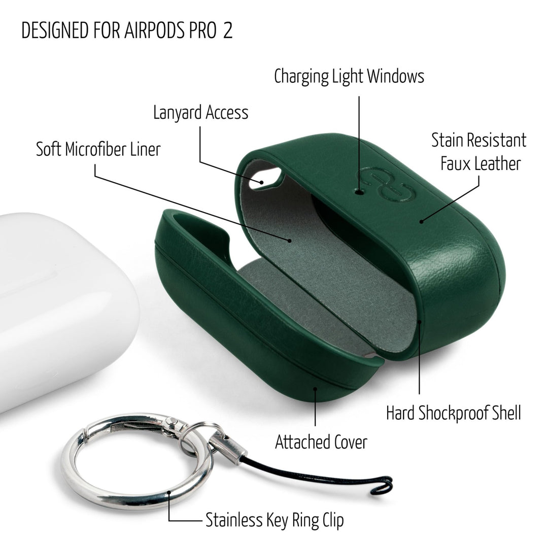 Dreem Luxe Vegan AirPods Case & Keychain - Coffee - DOKUTRONIX
