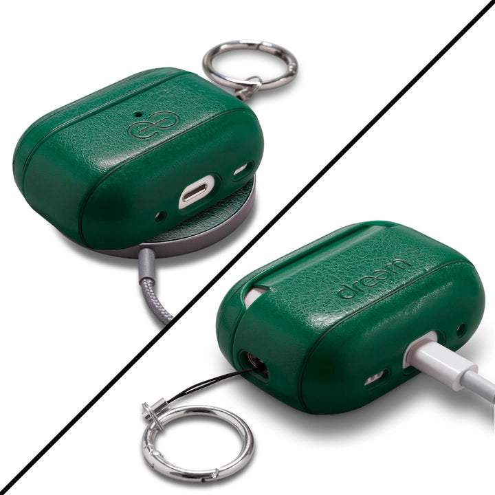 Dreem Luxe Vegan AirPods Case & Keychain - Coffee - DOKUTRONIX