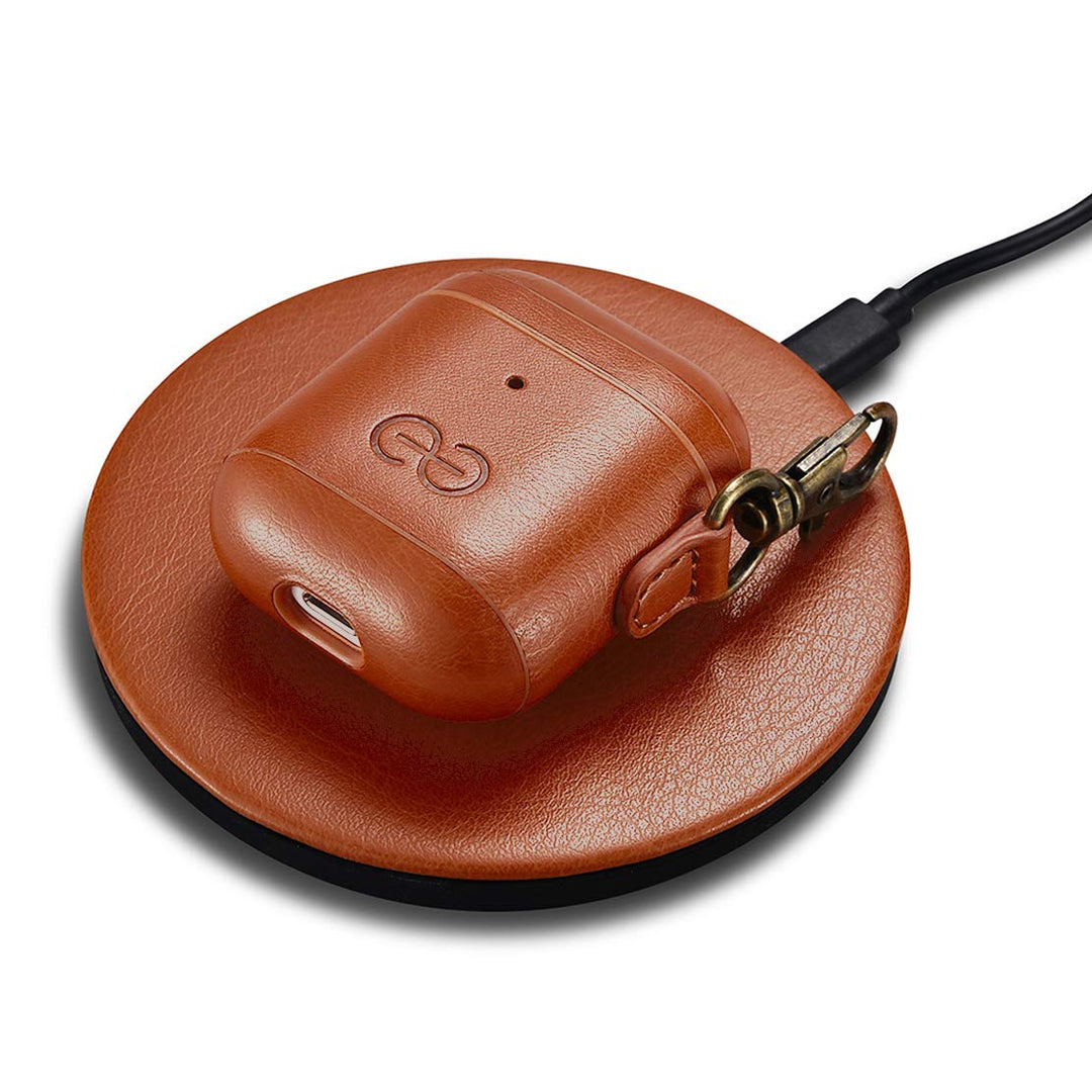 Dreem Luxe Vegan AirPods Case & Keychain - Coffee - DOKUTRONIX
