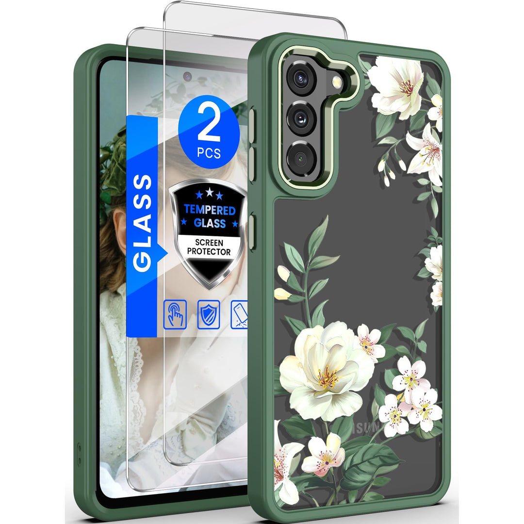 Floral Guard: Samsung Galaxy S21 5G Case - DOKUTRONIX
