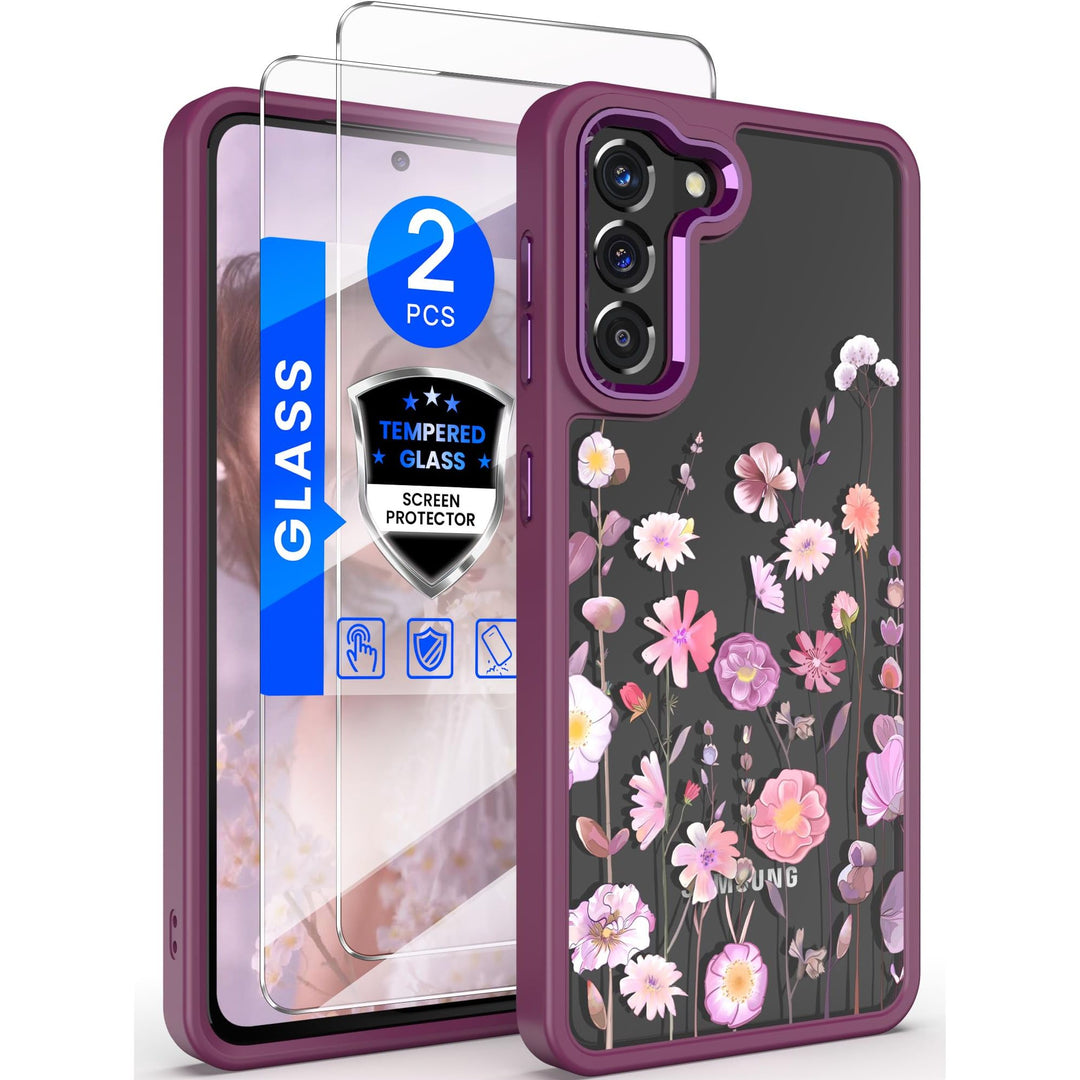 Floral Guard: Samsung Galaxy S21 5G Case - DOKUTRONIX
