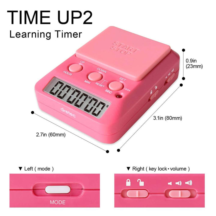Dretec Study Timer: Countdown with Large Button - DOKUTRONIX