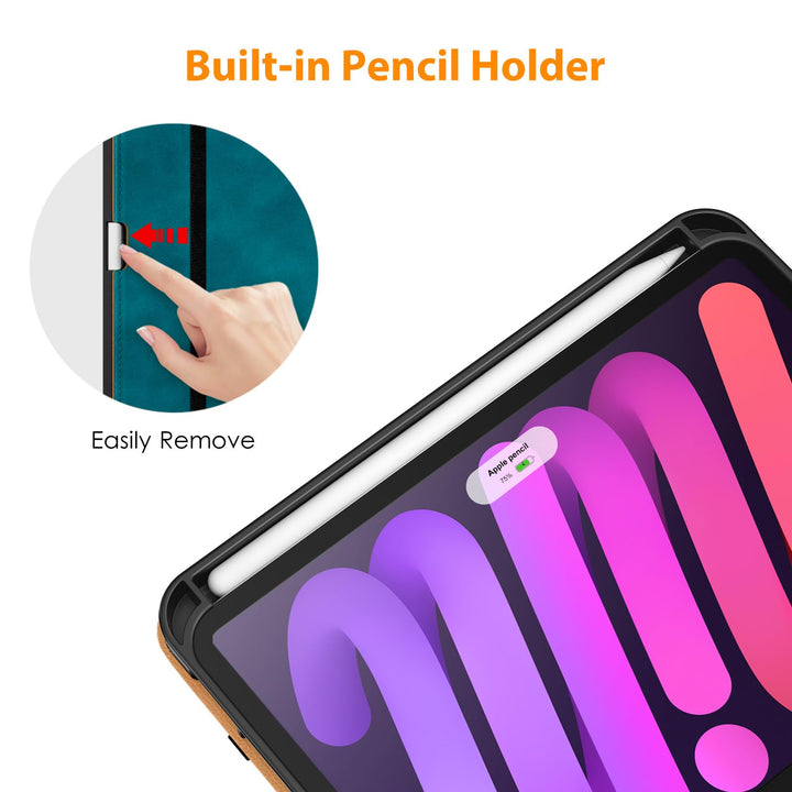 DTTO Luxe Folio Case for iPad Mini 6/7 - Light Blue - DOKUTRONIX