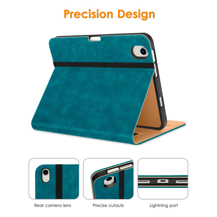 DTTO Luxe Folio Case for iPad Mini 6/7 - Light Blue - DOKUTRONIX