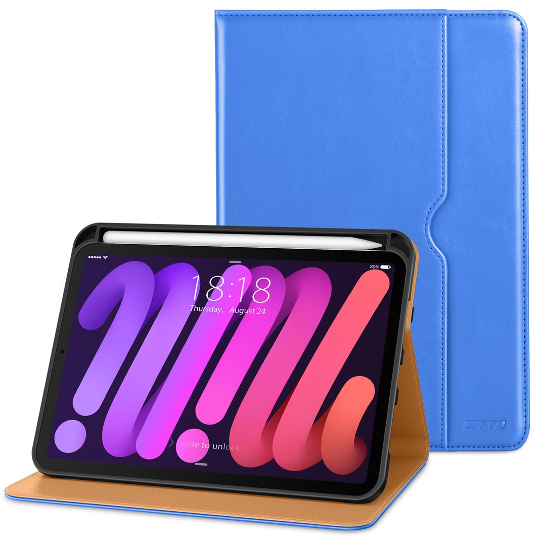 Mini Pro Leather Folio for iPad - Royal Blue - DOKUTRONIX