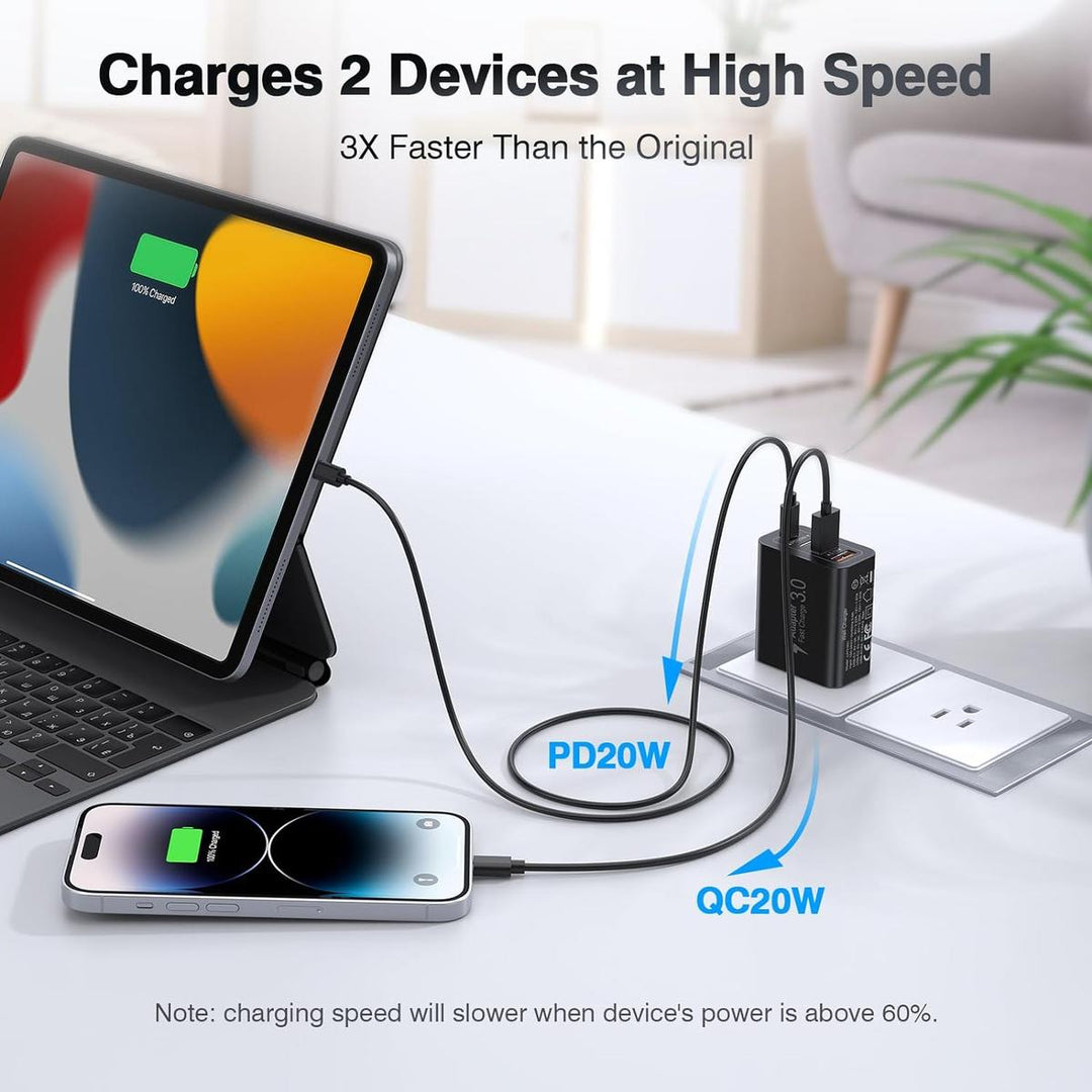 Dulums 40W Dual USB-C Fast Charger Pack - DOKUTRONIX