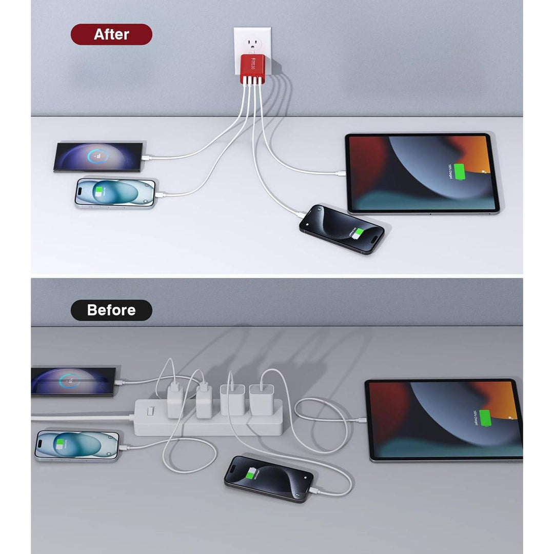 Dulums Red Duo Charger Set - DOKUTRONIX