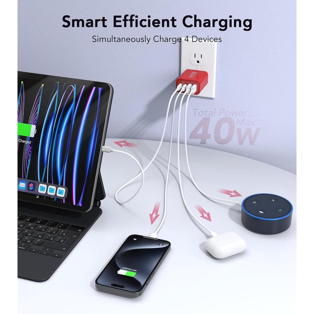 Dulums Red Duo Charger Set - DOKUTRONIX