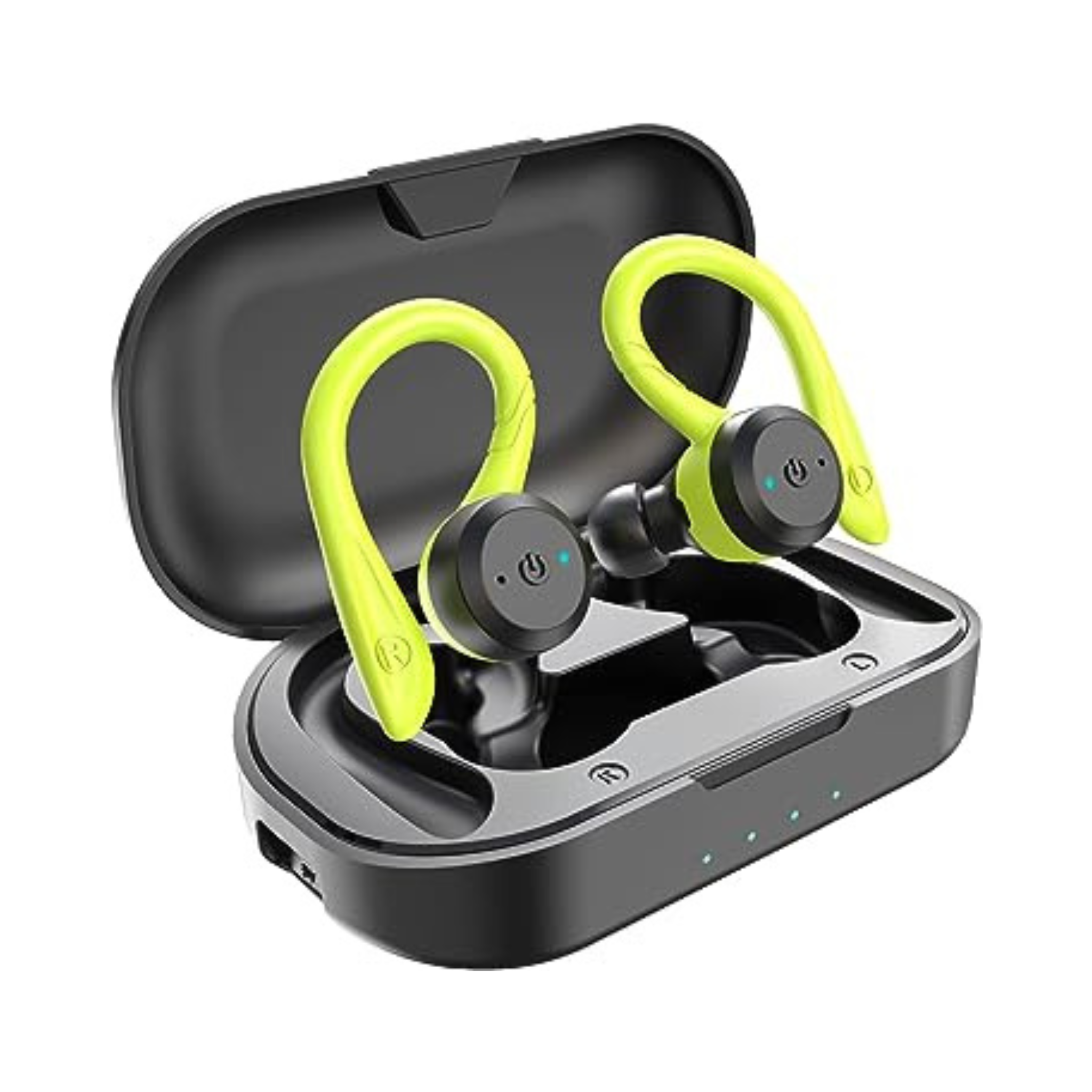 Wireless Bluetooth Sport Earbuds - IPX7 Waterproof, Deep Bass (Green)