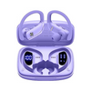 Purple Sport LED Bluetooth Earbuds - 48hr Playtime