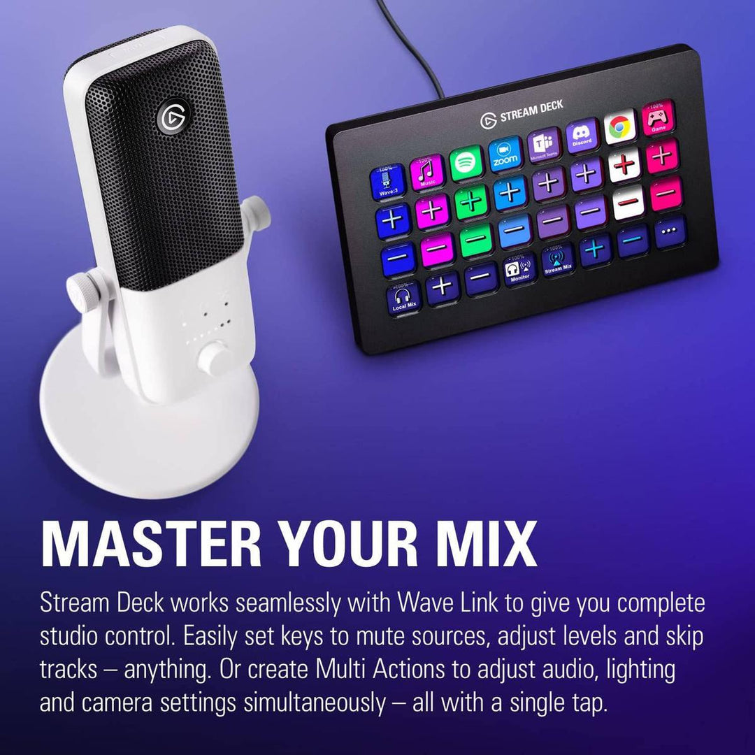 Elgato Wave:3 White - USB Condenser Mic - DOKUTRONIX