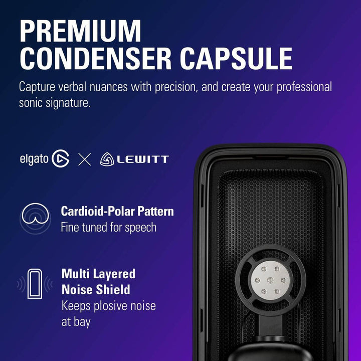 Elgato Wave:3 White - USB Condenser Mic - DOKUTRONIX