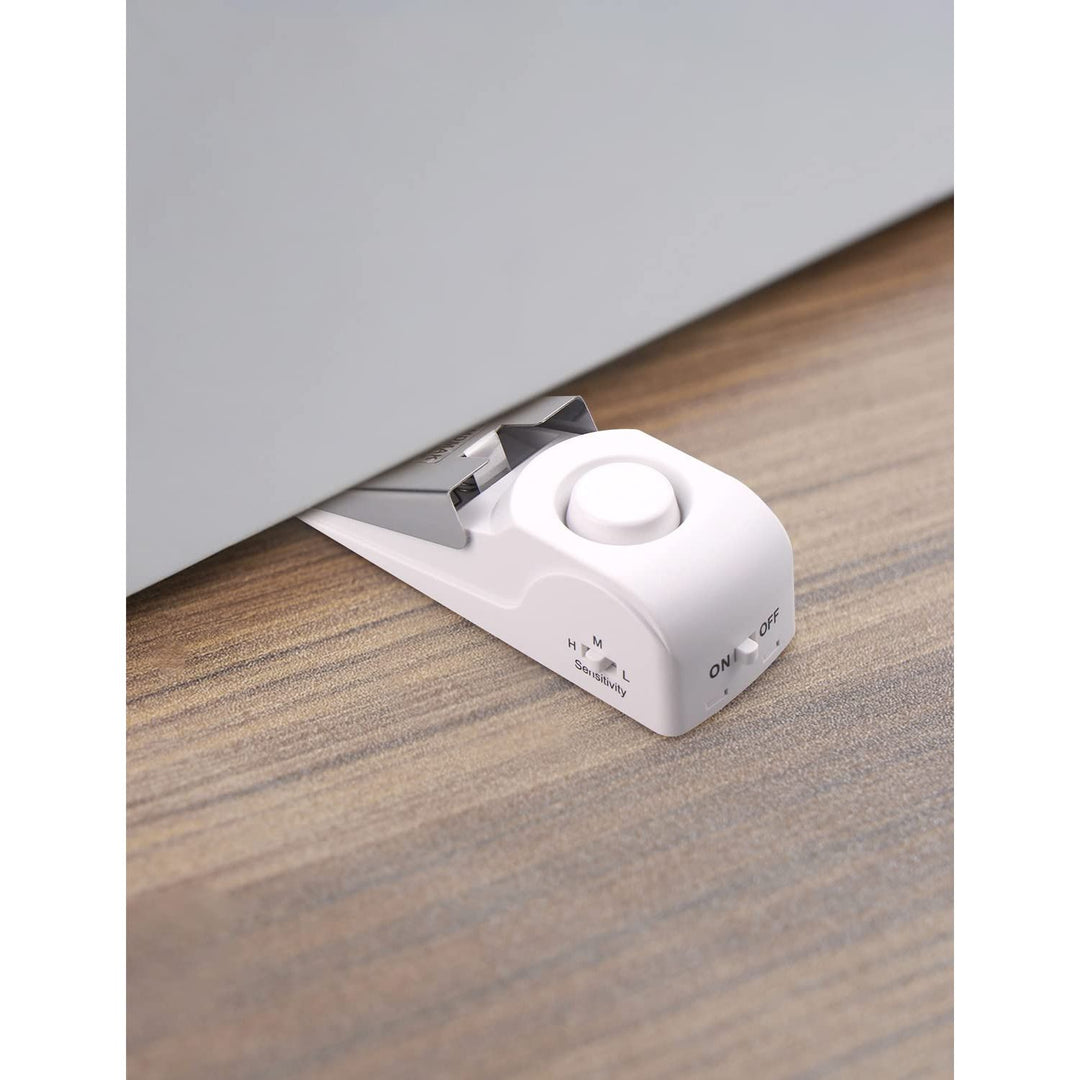 EMDMAK Door Stop Alarm with 120DB Siren Door Stop for Home & Travel (Black) (Pack of 2) - DOKUTRONIX
