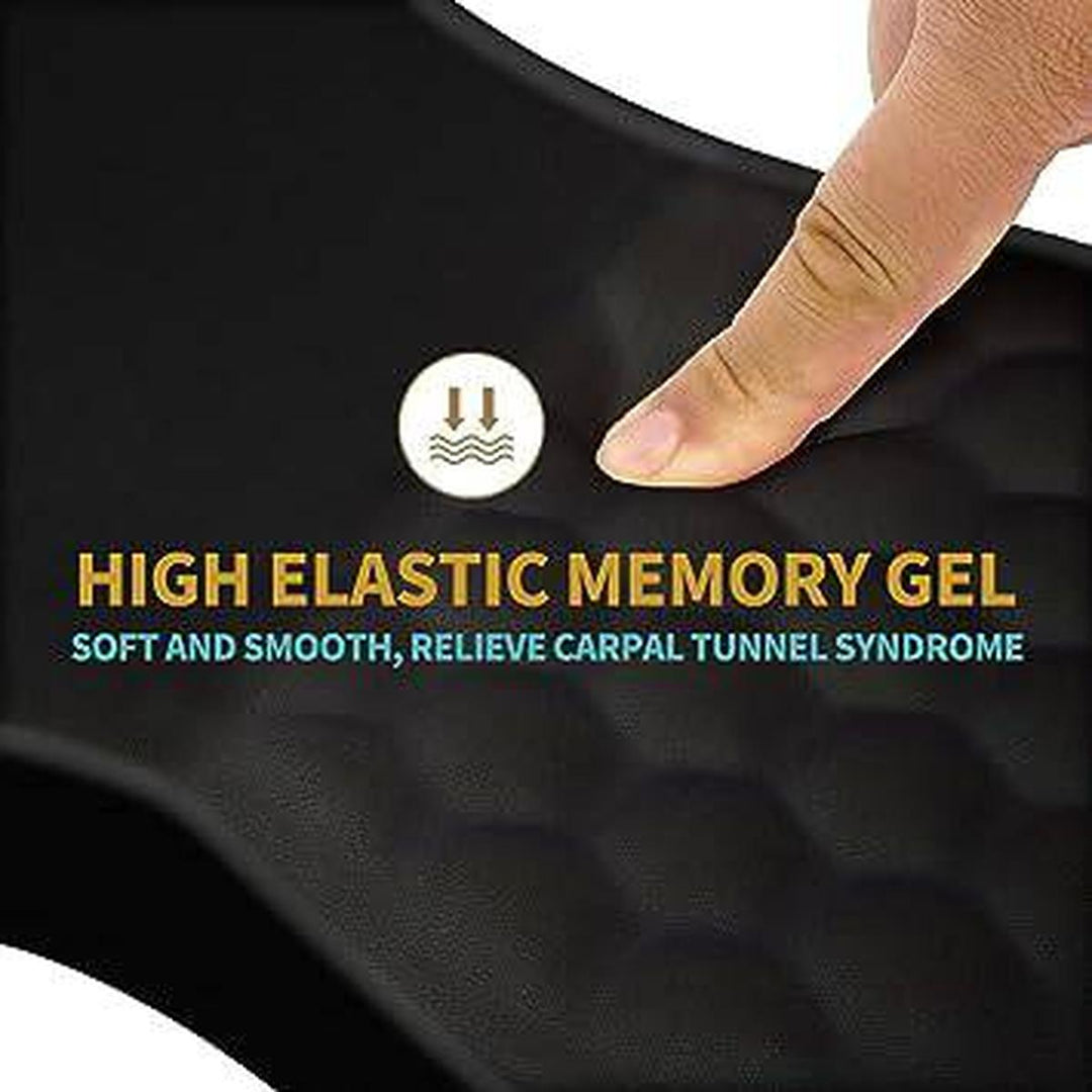 ErgoComfort Wrist Support Mouse Pad - Black Relief - DOKUTRONIX