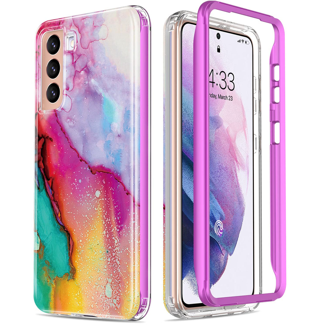 Galaxy S21 Glitter Marble Case - DOKUTRONIX