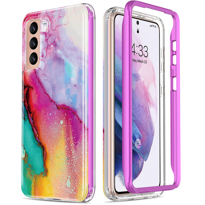 Galaxy S21 Glitter Marble Case - DOKUTRONIX