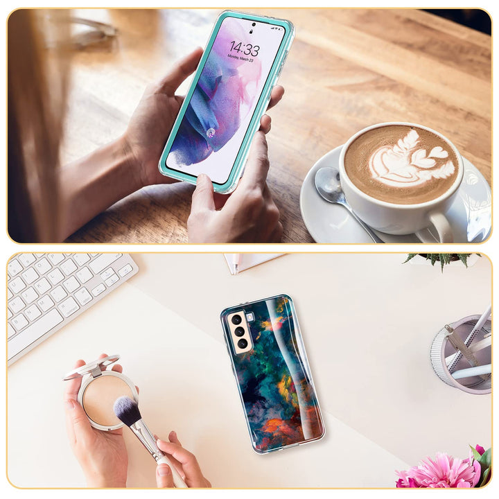 Galaxy S21 Glitter Marble Case - DOKUTRONIX