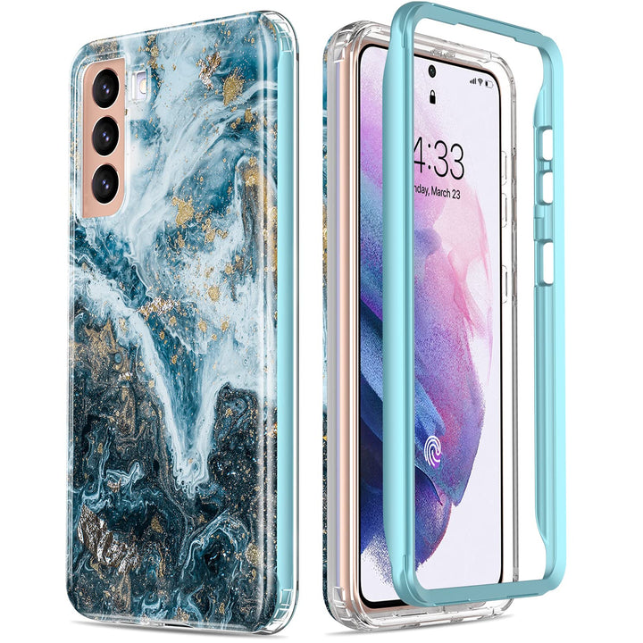 Galaxy S21 Glitter Marble Case - DOKUTRONIX