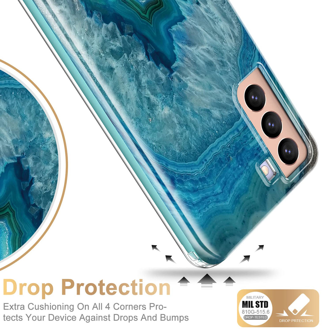 Galaxy S21 Glitter Marble Case - DOKUTRONIX