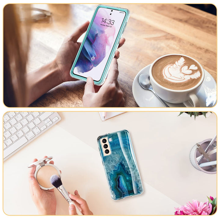 Galaxy S21 Glitter Marble Case - DOKUTRONIX