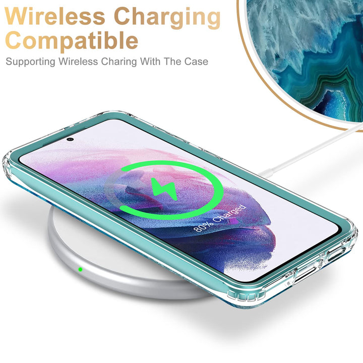 Galaxy S21 Glitter Marble Case - DOKUTRONIX