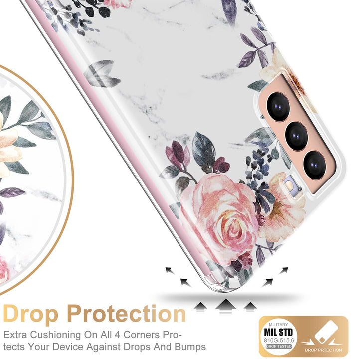 Galaxy S21 Glitter Marble Case - DOKUTRONIX