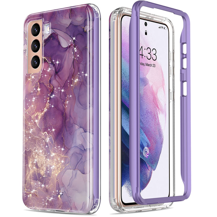 Galaxy S21 Glitter Marble Case - DOKUTRONIX