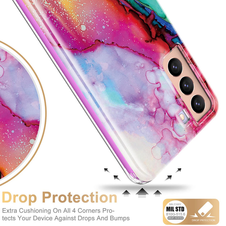 Galaxy S21 Glitter Marble Case - DOKUTRONIX