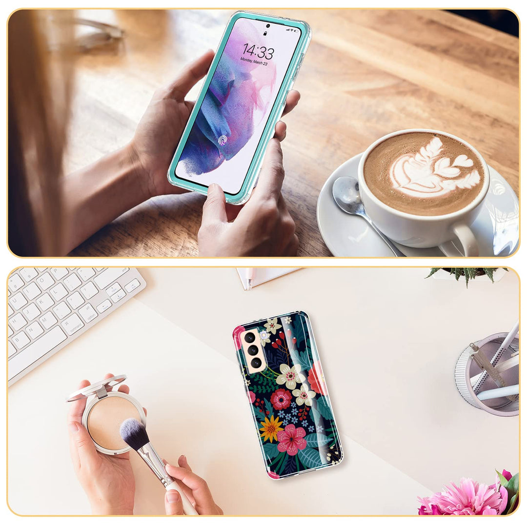 Galaxy S21 Glitter Marble Case - DOKUTRONIX