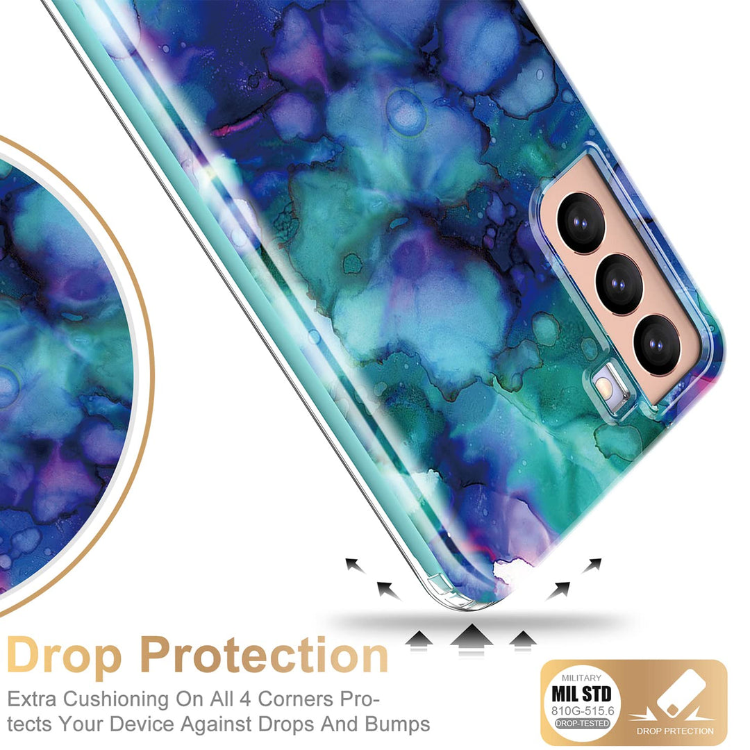 Galaxy S21 Glitter Marble Case - DOKUTRONIX