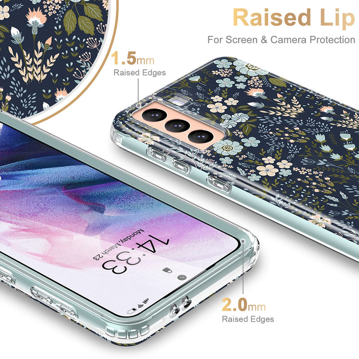 Galaxy S21 Glitter Marble Case - DOKUTRONIX