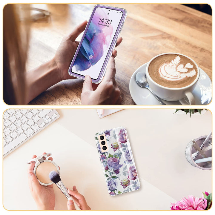 Galaxy S21 Glitter Marble Case - DOKUTRONIX