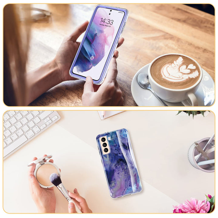 Galaxy S21 Glitter Marble Case - DOKUTRONIX