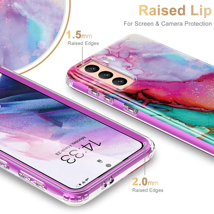 Galaxy S21 Glitter Marble Case - DOKUTRONIX