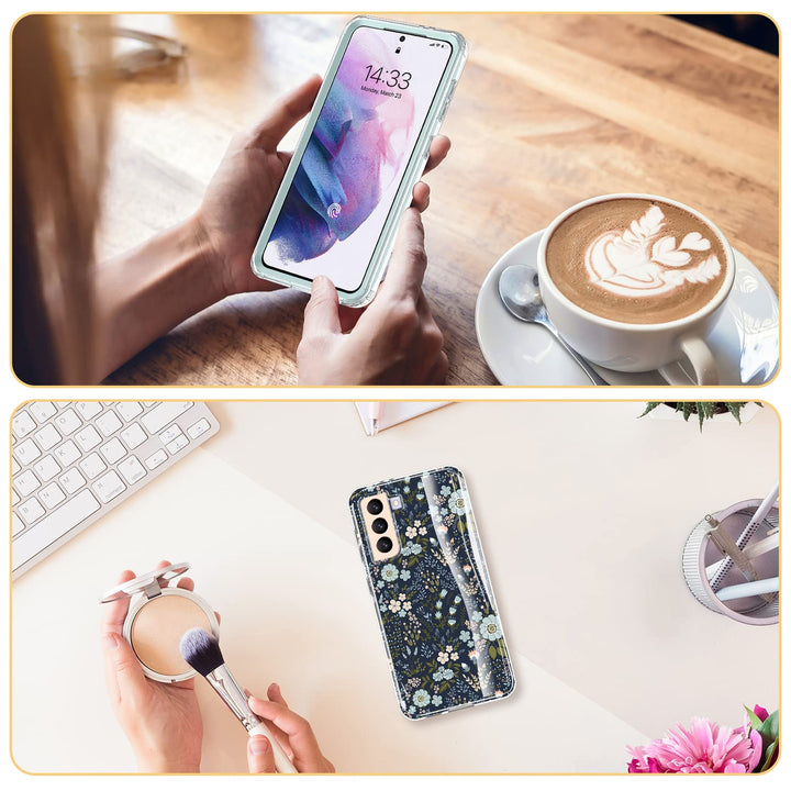 Galaxy S21 Glitter Marble Case - DOKUTRONIX