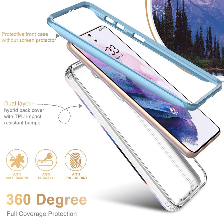 Galaxy S21 Glitter Marble Case - DOKUTRONIX